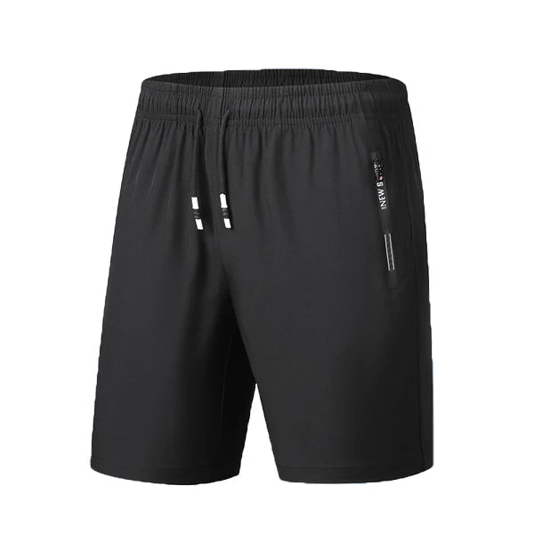 Men's Athletic Running Shorts – Quick Dry, Drawstring & Zip Pockets