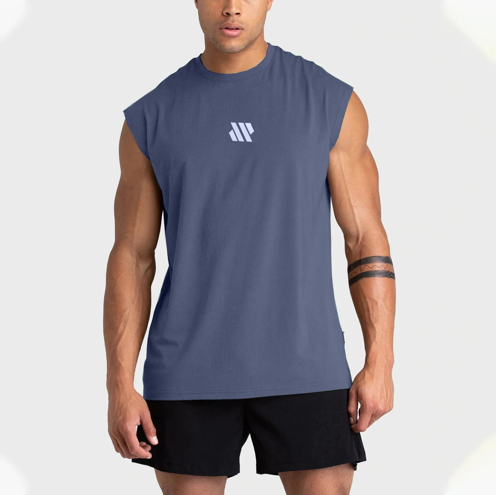 Men's Quick-Dry Sleeveless Gym Vest – Breathable Loose Fit Training Tank Top