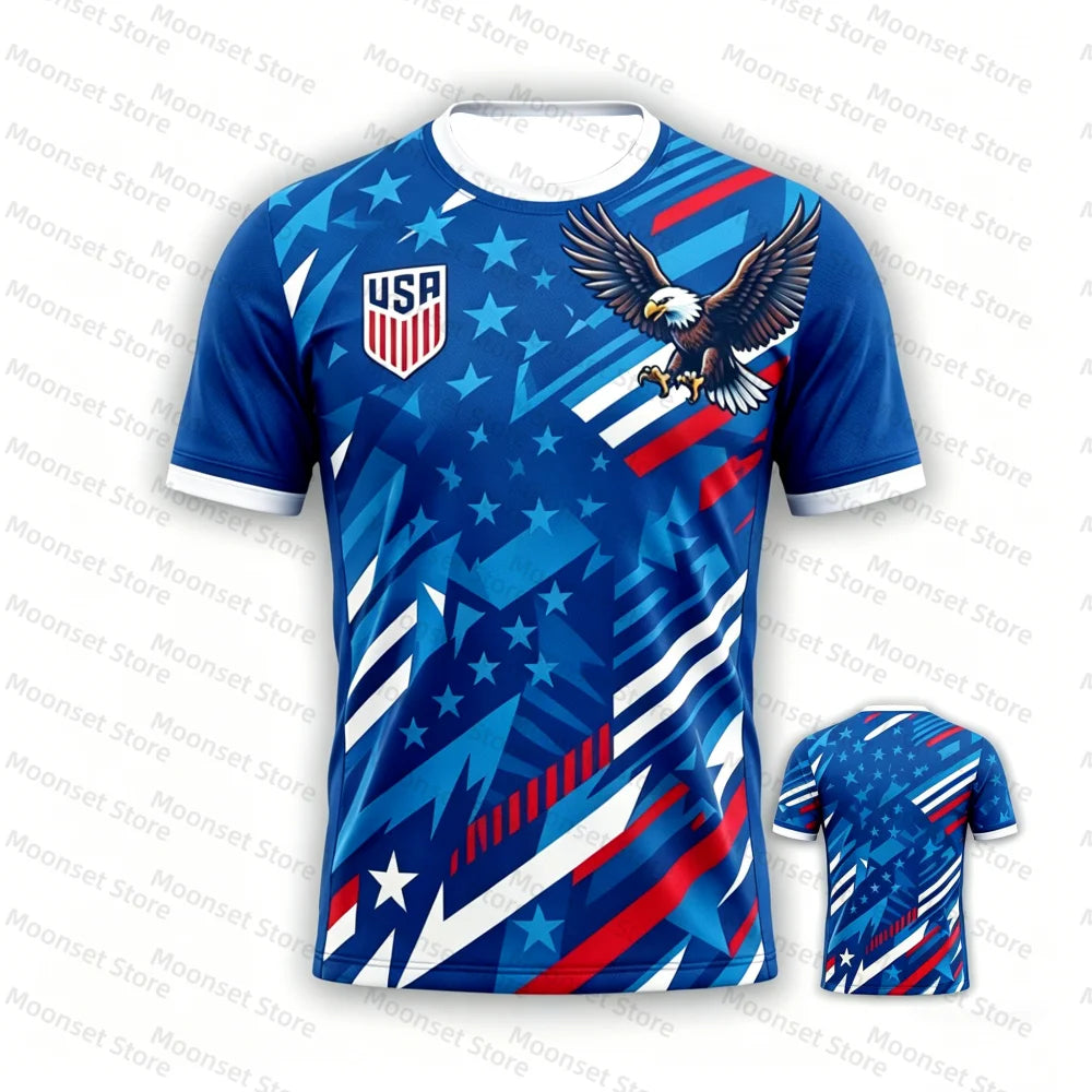 USA Soccer Jersey 2026 | National Team Eagle Print T-Shirt | Men, Women & Kids