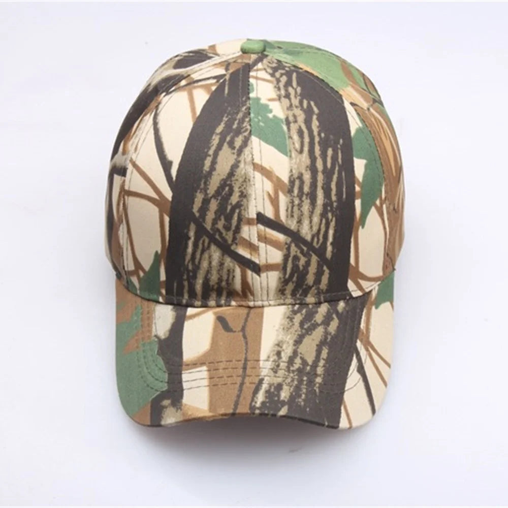 Camouflage Baseball Cap – Adjustable Unisex Outdoor Hat for Hunting & Sports