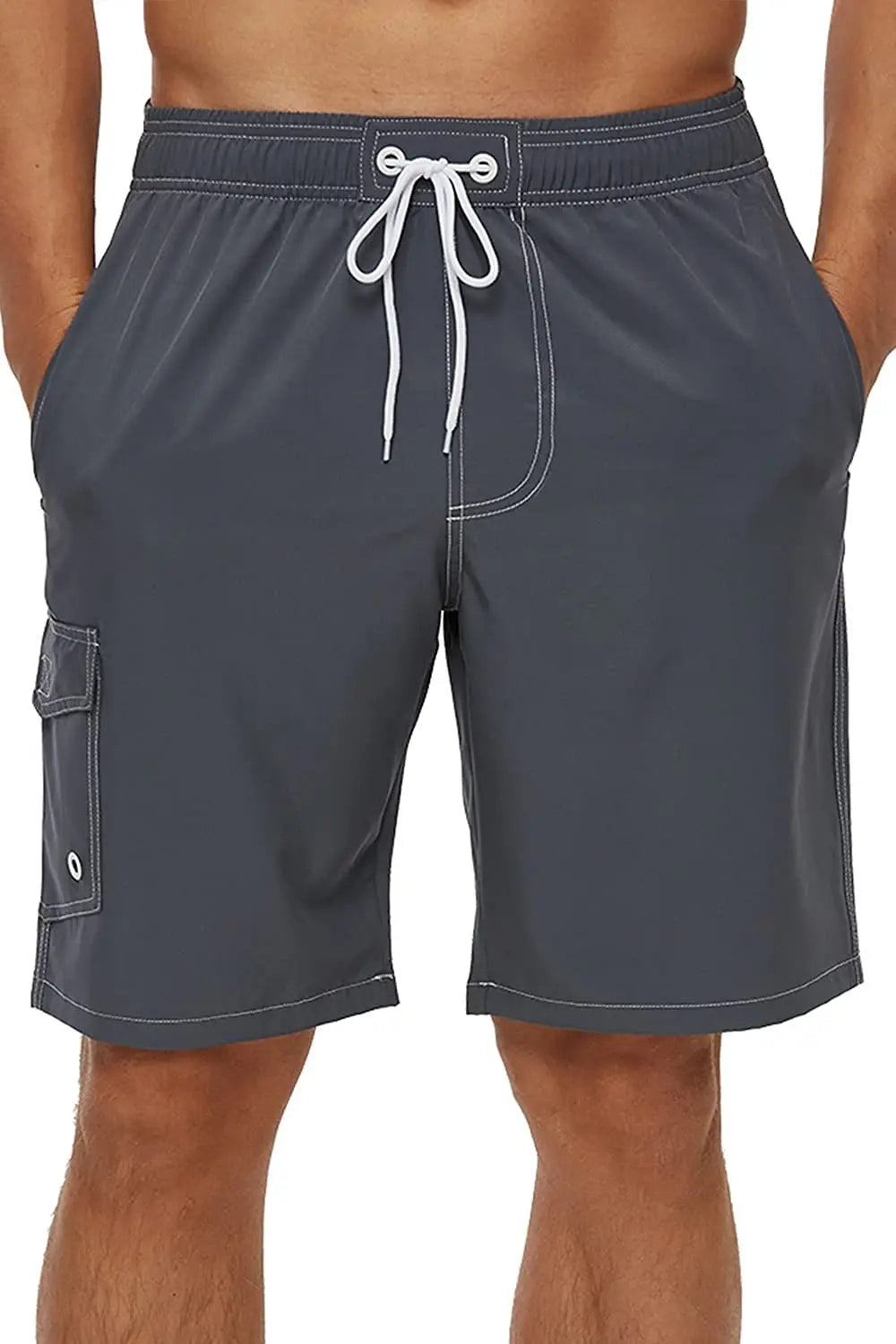 Men's Beach Board Shorts – Quick-Dry Swim Trunks with Mesh Lining