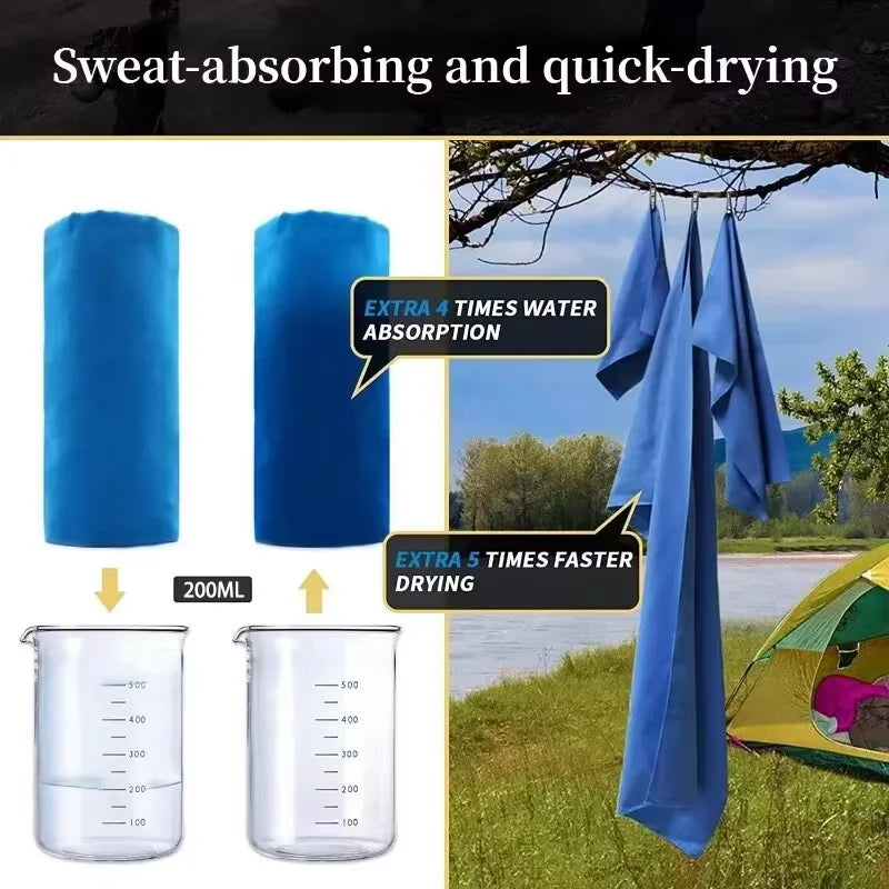 Quick-Dry Microfiber Sports Towel – Compact & Lightweight for Gym, Beach & Outdoor