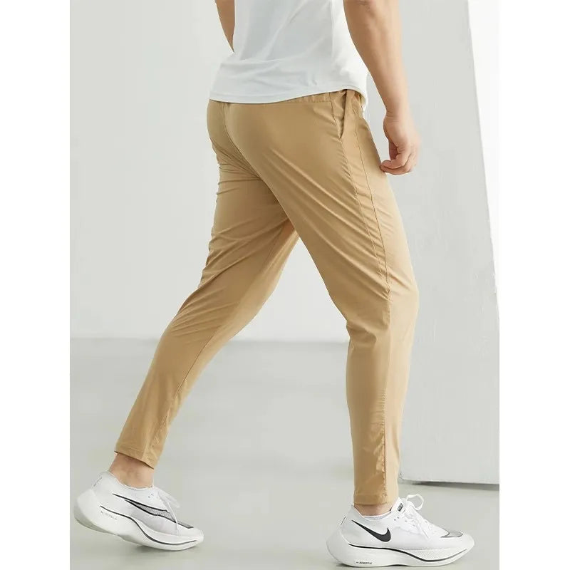 Men's Quick-Dry Running Pants – Lightweight, Elastic Waist Joggers for Gym, Training & Outdoor Sports