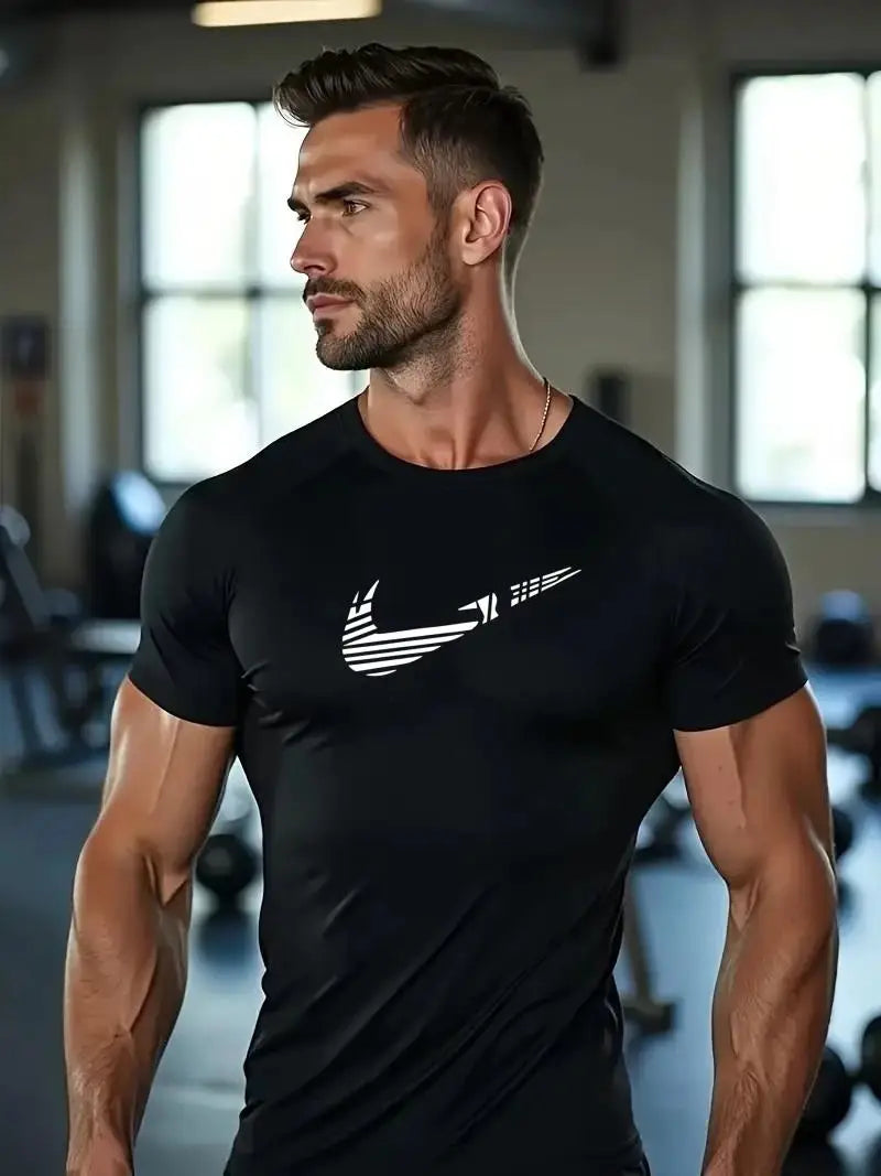 Men's Quick-Dry Compression Shirt – Rash Guard for Gym, Running & Water Sports