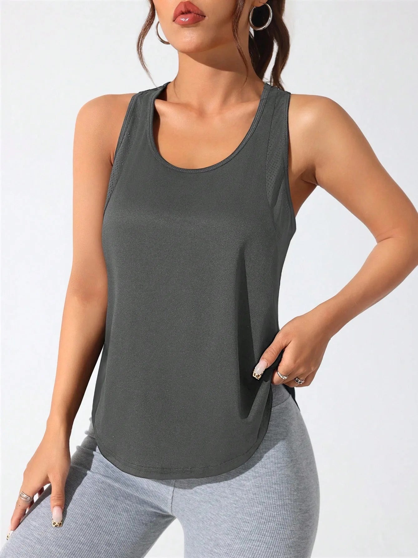 Women's Stitched Letters Quick-Dry Sports Vest