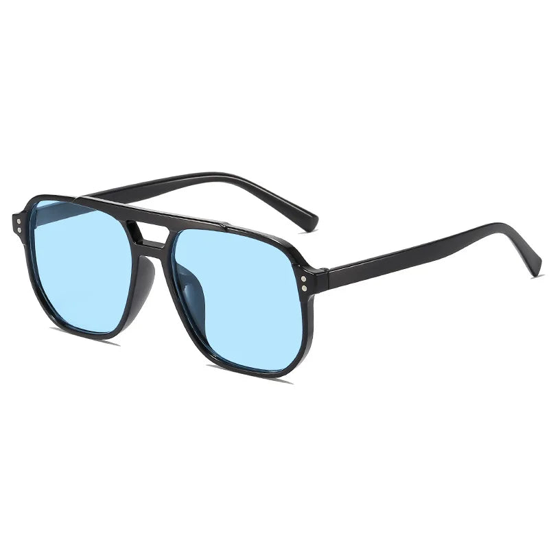 Oversized Square Sunglasses – Unisex Vintage UV400 Shades