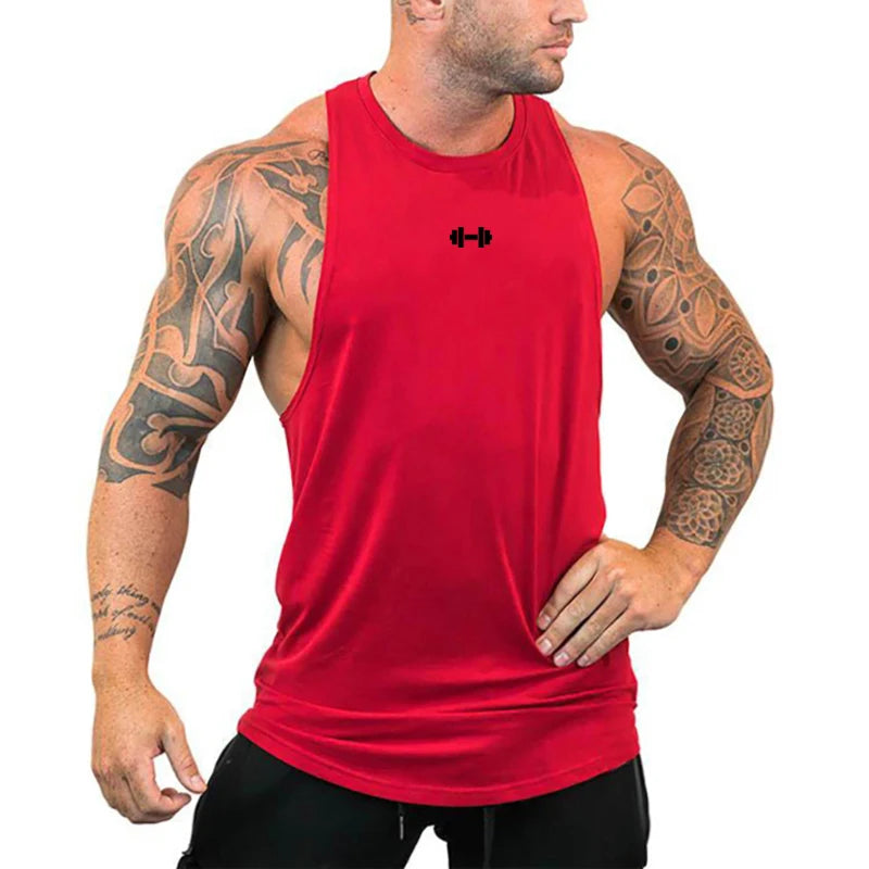 Men's Cotton Sleeveless Tank Top – Breathable Gym Vest for Fitness, Running & Street Style