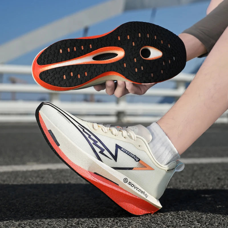 Carbon Plate Running Shoes – Breathable & Shock-Absorbing | Unisex Couple Matching