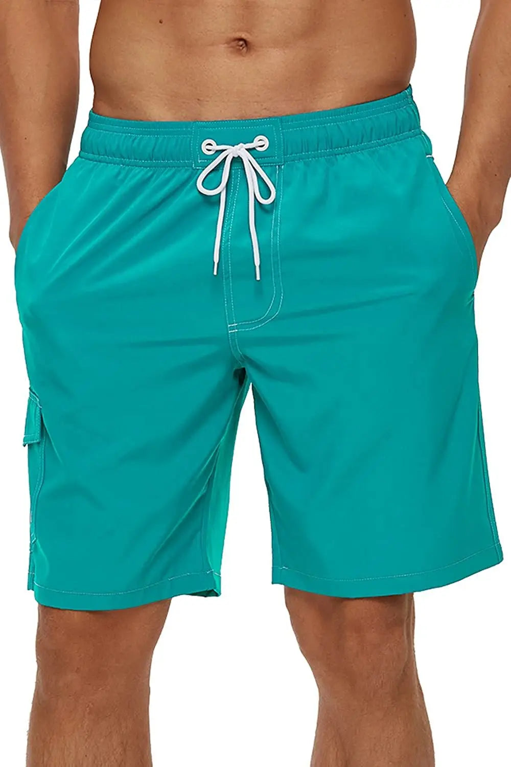 Men's Beach Board Shorts – Quick-Dry Swim Trunks with Mesh Lining