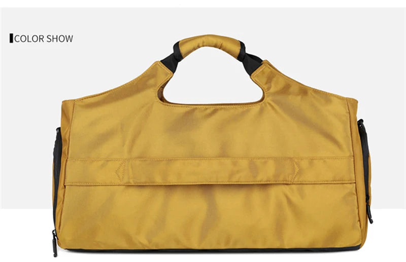Men's Gym Duffle Bag | Waterproof Sports Travel Bag with Shoe Pocket