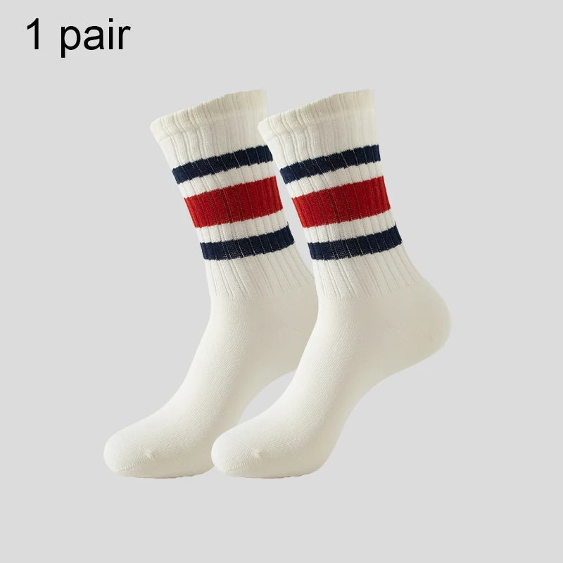 Men's & Women's Cotton Crew Socks – Casual, Running & Couple Socks