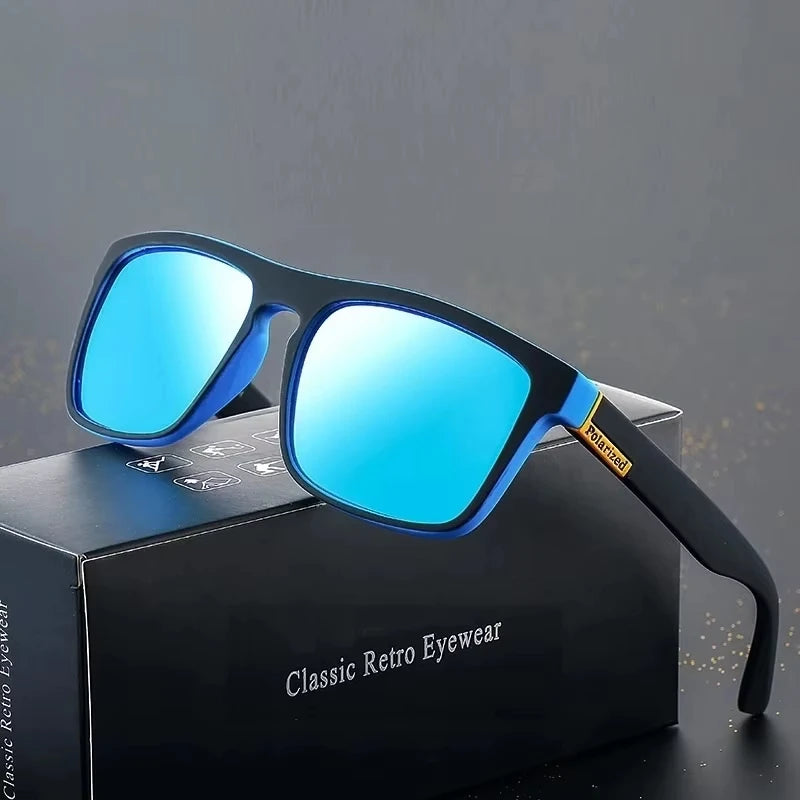 Polarized Square Sunglasses – UV Protection for Driving, Fishing & Sport