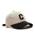 Letter C Patch Baseball Cap – Color Block Sun Visor for Men & Women