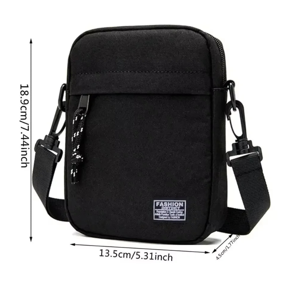Men's Mini Crossbody Bag | Nylon Sling Shoulder Chest Pack for Phone & Essentials