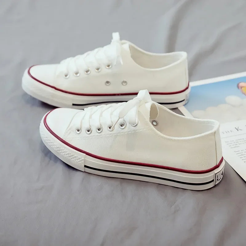 Unisex Canvas Flat Sneakers – Casual Couple Shoes for Men & Women | Sizes 35–45