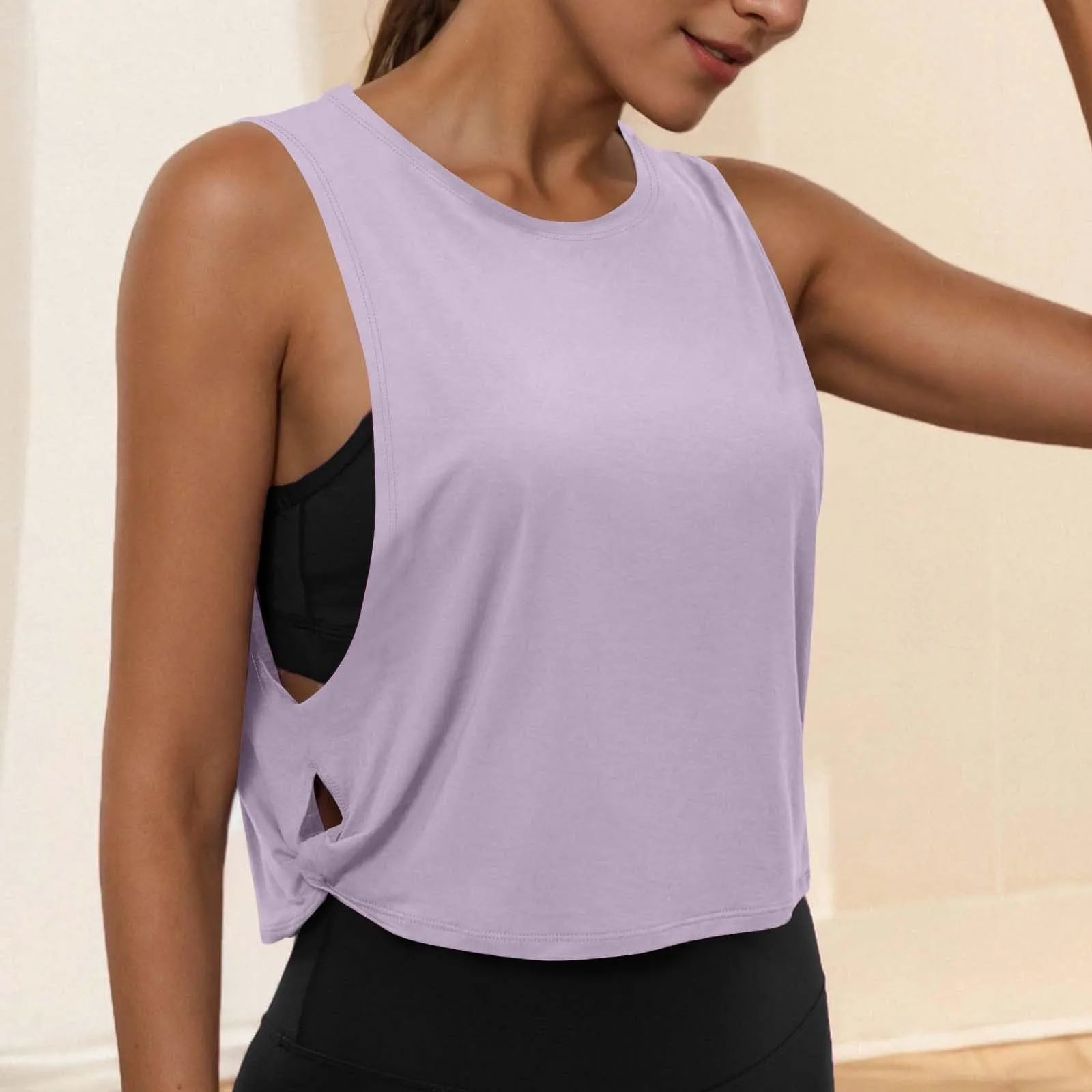 Women's Sleeveless Yoga Tank Top – Breathable Athletic Vest