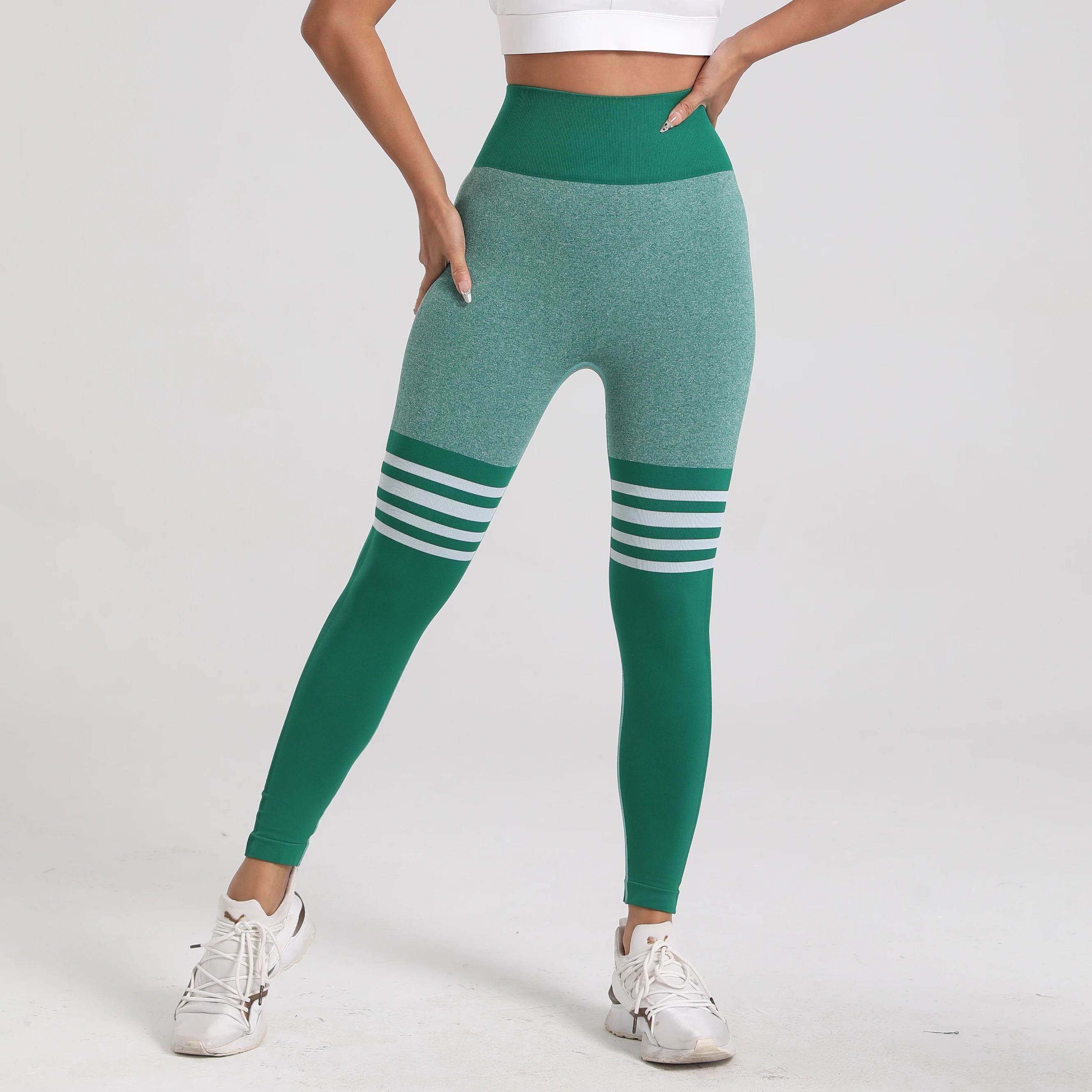 Women's V-Back Scrunch Leggings – Butt Lifting Seamless Gym & Yoga Tights (S-XL)