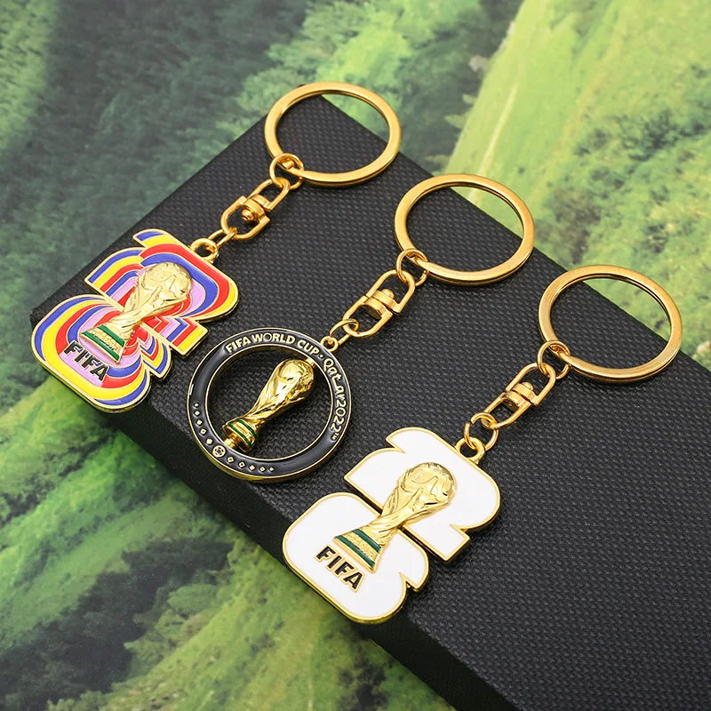 2026 FIFA World Cup Enamel Metal Keychain – UV Print Soccer Fan Souvenir
