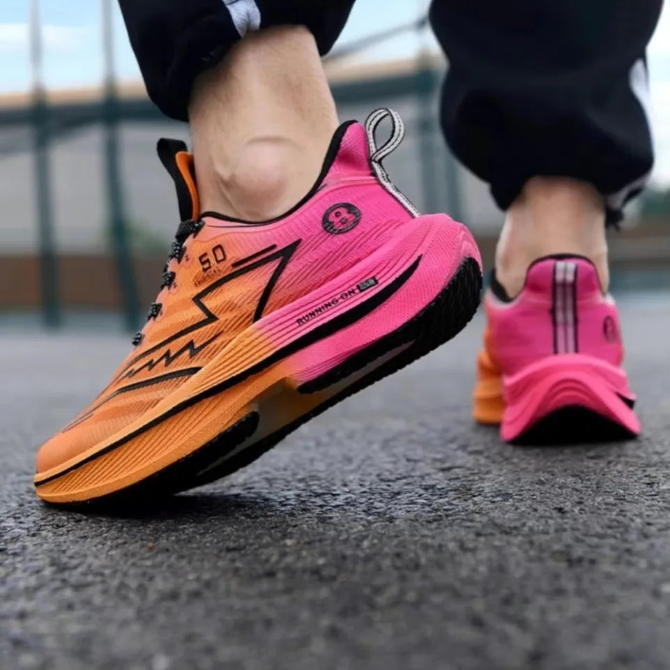 Carbon Plate Running Shoes – Lightweight, Breathable & Anti-Slip | Unisex