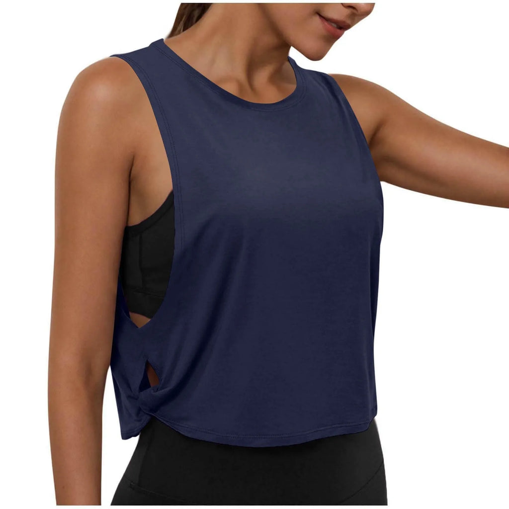 Women's Sleeveless Yoga Tank Top – Breathable Athletic Vest
