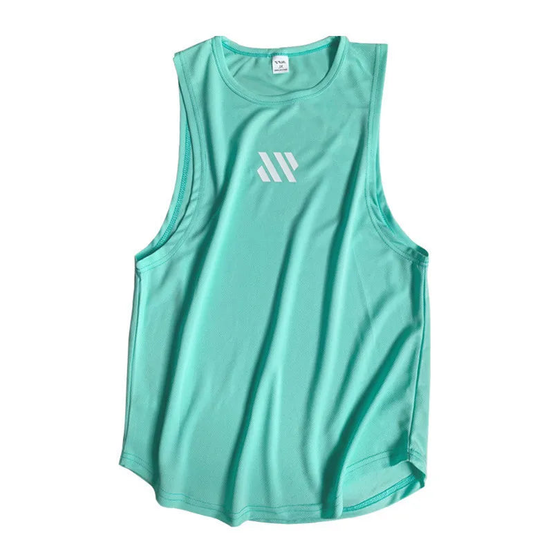 Men's Breathable Mesh Gym Tank Top – Sleeveless Fitness & Running Vest