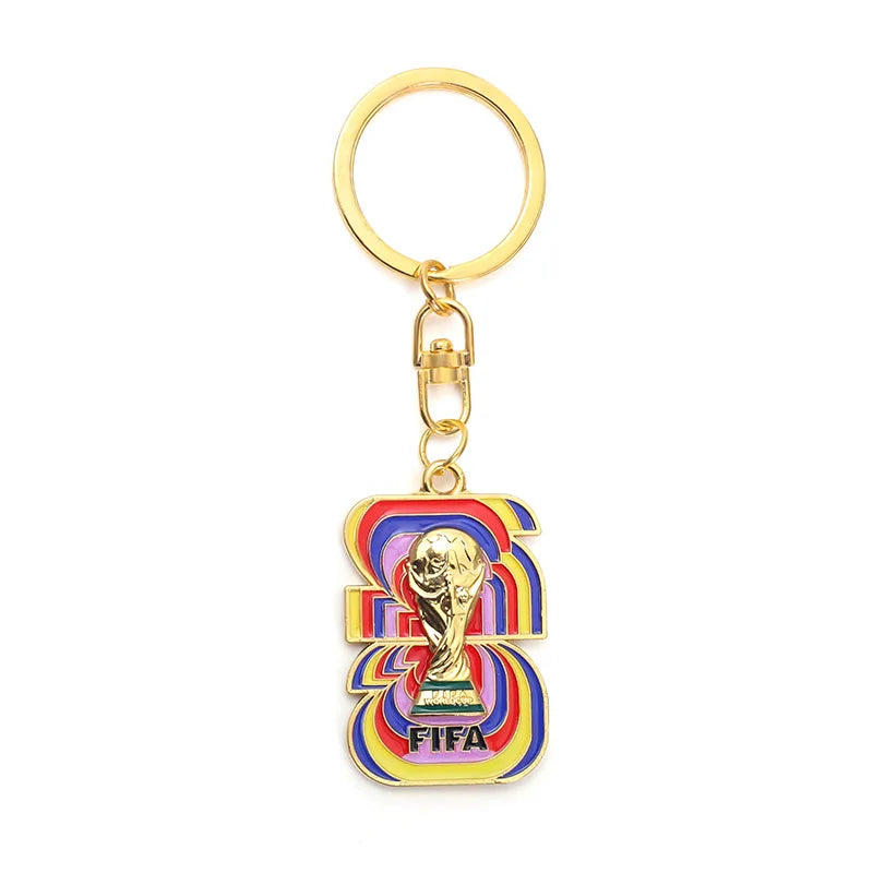 2026 FIFA World Cup Enamel Metal Keychain – UV Print Soccer Fan Souvenir