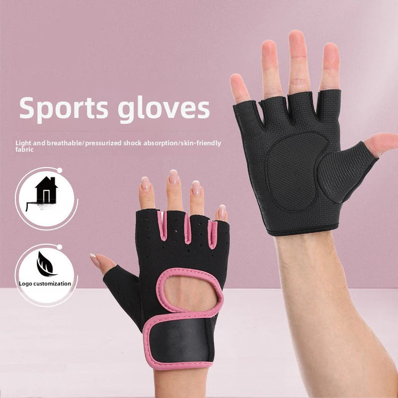 Ventilated Workout Gloves with Non-Slip Silicone Grip | Gym, Lifting & Cycling