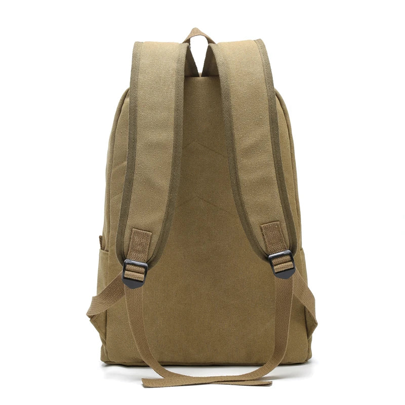 Canvas Backpack | Large School & Travel Bag – Vintage Preppy Style