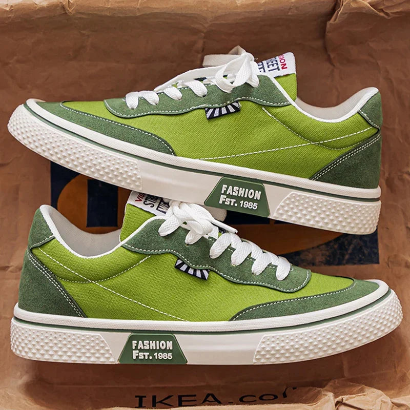 Unisex Canvas Sneakers – Colorful Anti-Slip Casual Shoes for Couples | Sizes 39–46