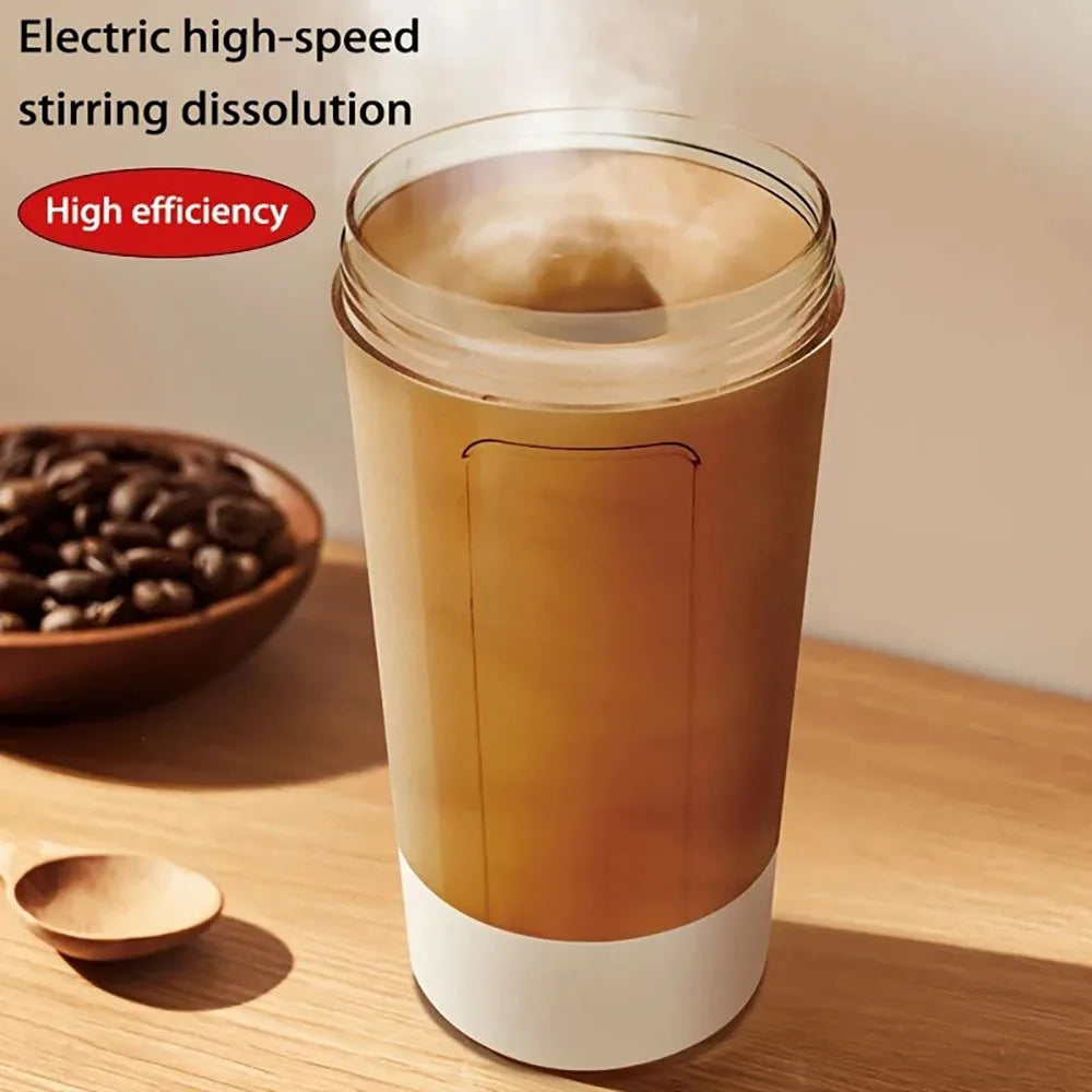 Electric Self-Stirring Shaker Bottle – USB Rechargeable Protein & Milkshake Mixing Cup (400–500ml)