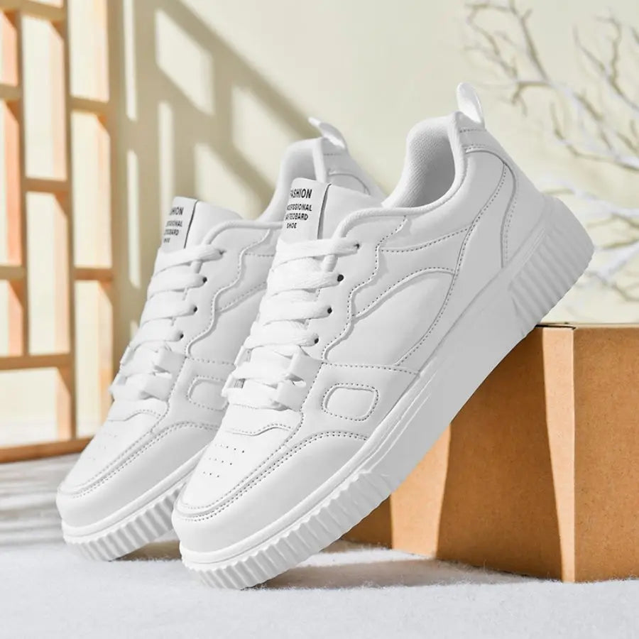 Men's Retro Checkered Skate Shoes – Low-Top Casual Sneakers