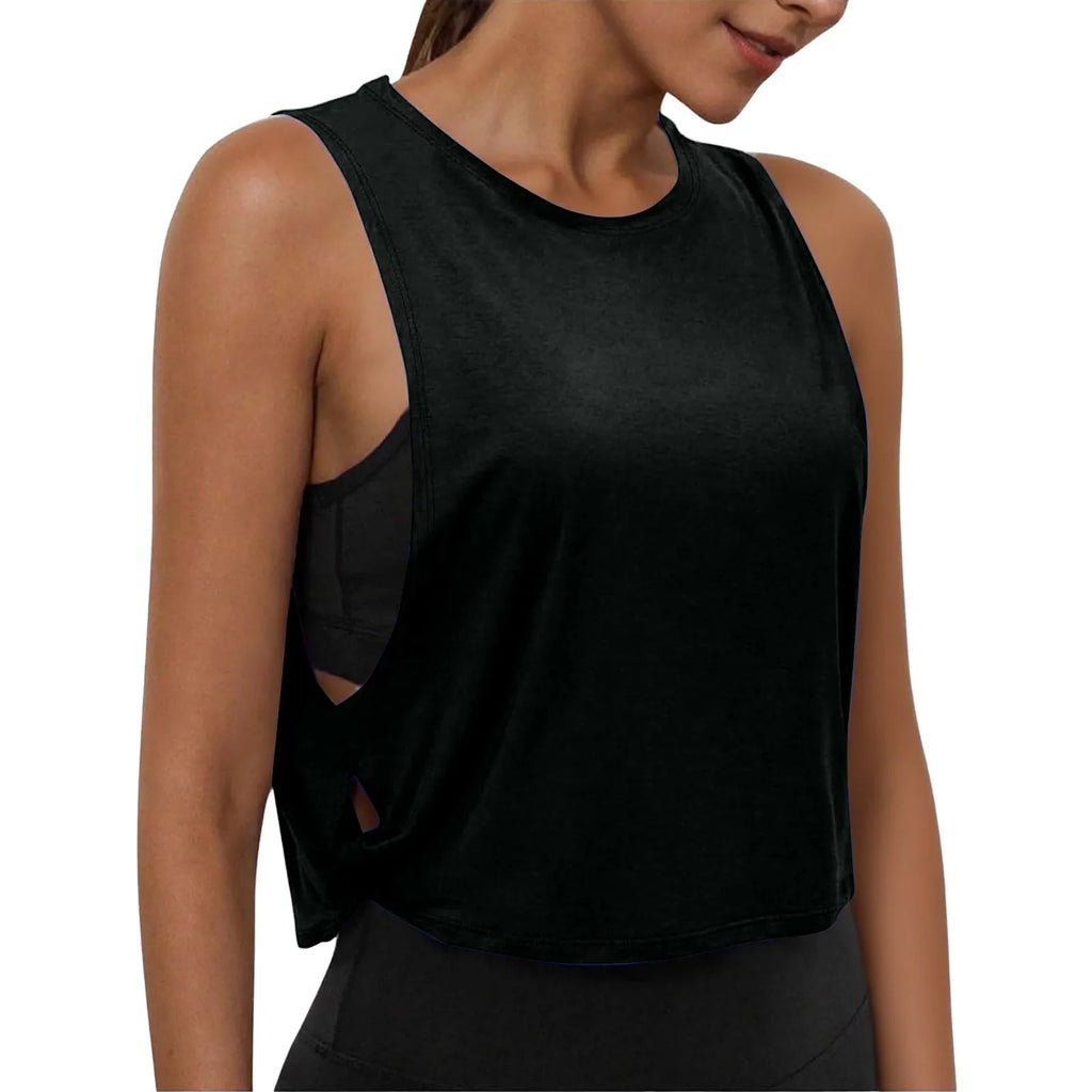 Women's Sleeveless Yoga Tank Top – Breathable Athletic Vest