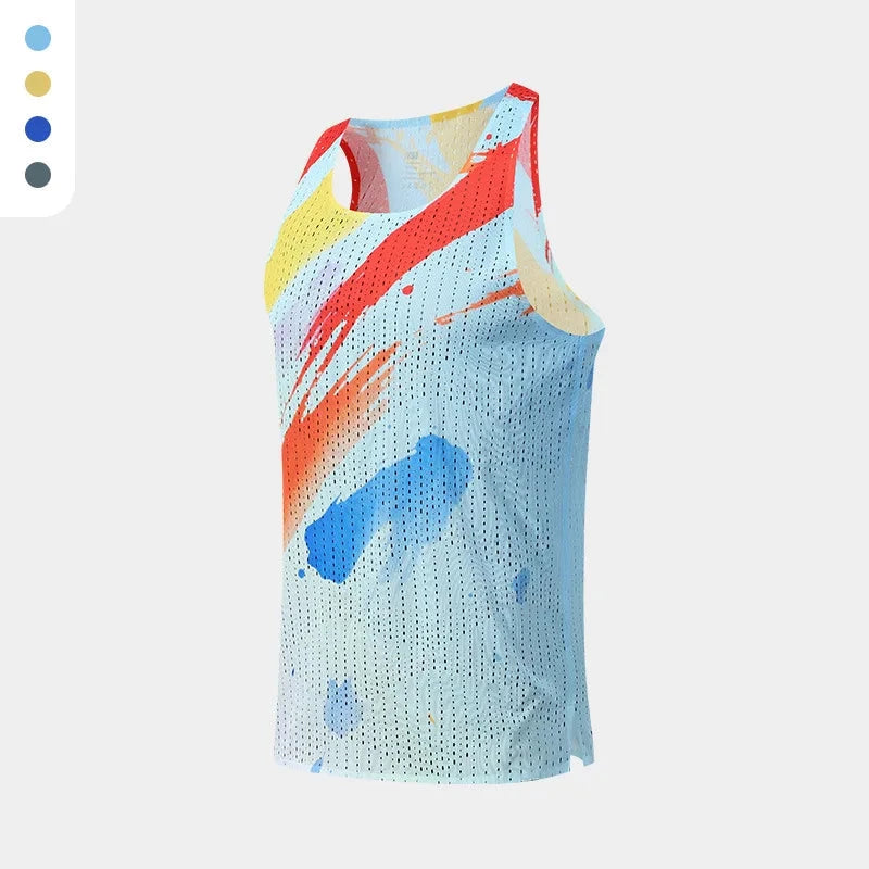 Men's Quick-Dry Sleeveless Tank Top – Breathable Gym & Running Vest