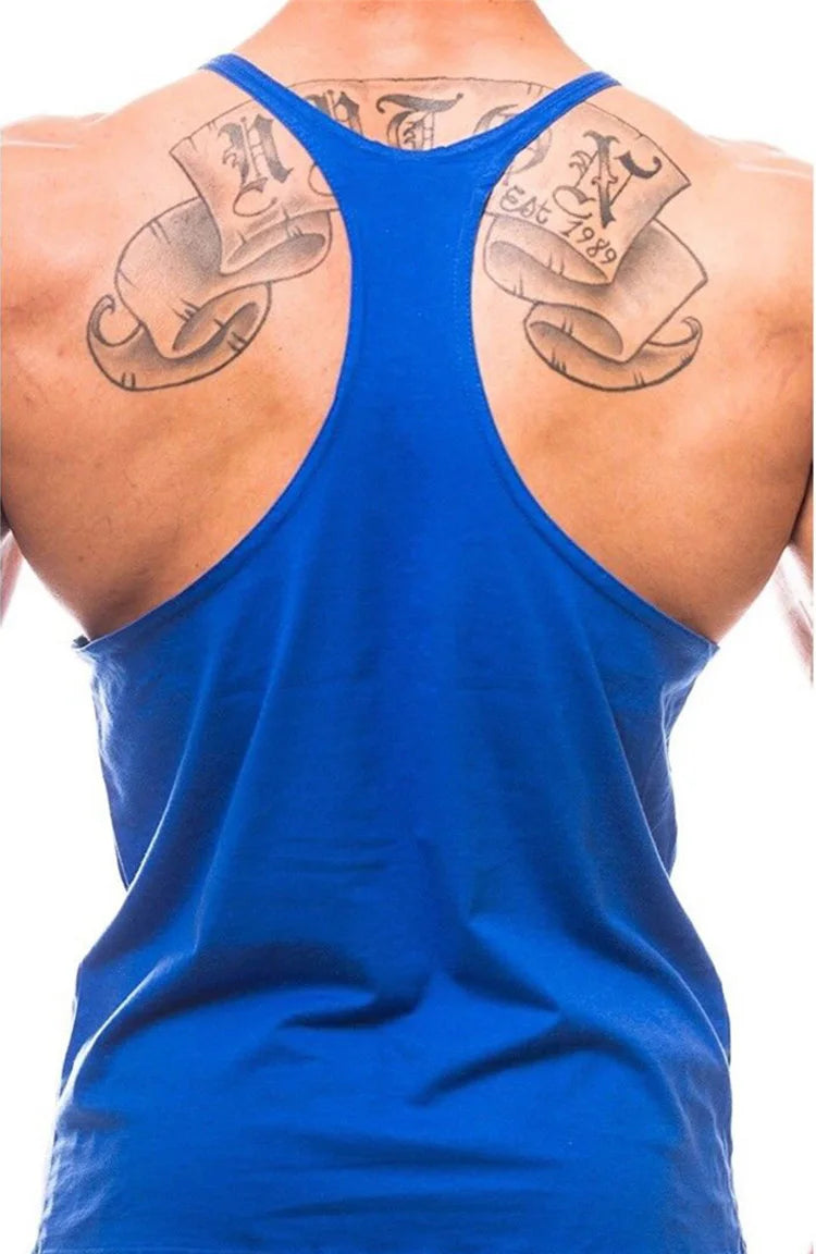 Men's Cotton Gym Tank Top – Breathable Sleeveless Workout Shirt
