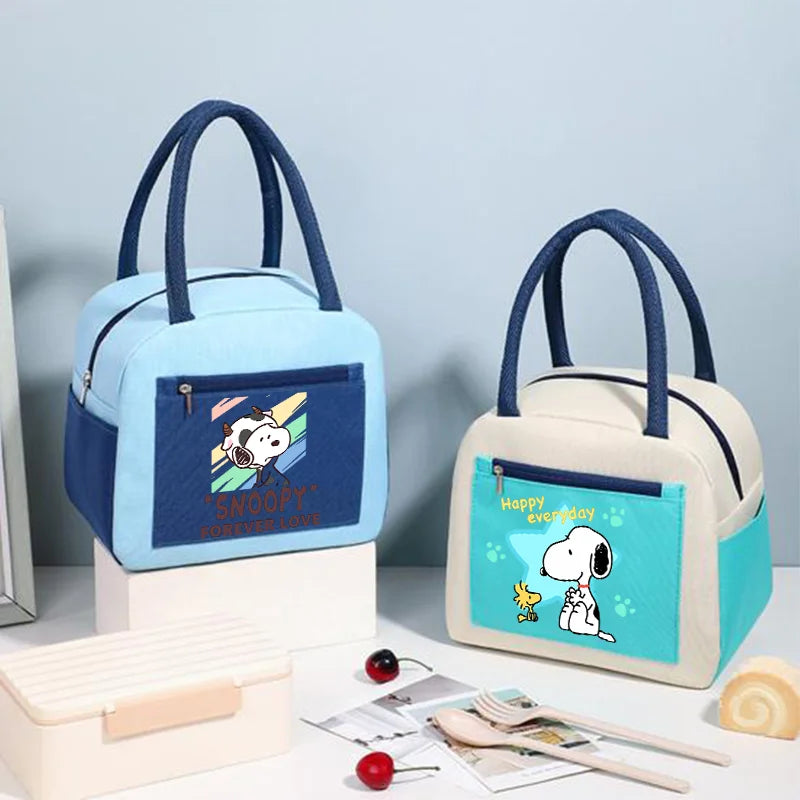Snoopy Insulated Lunch Bag | Cute Cartoon Cooler Box for Kids & Adults