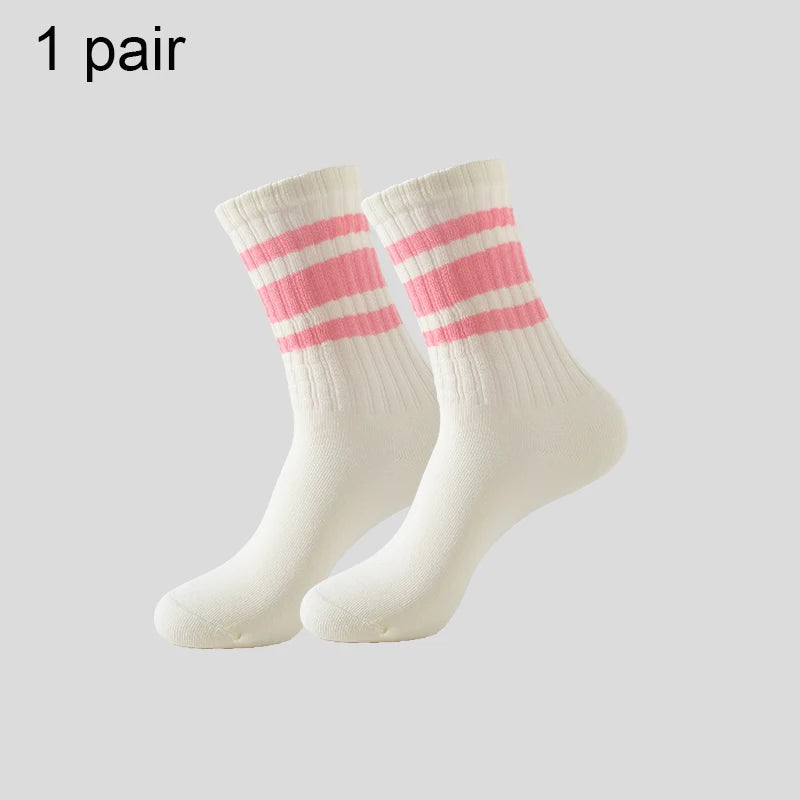 Men's & Women's Cotton Crew Socks – Casual, Running & Couple Socks