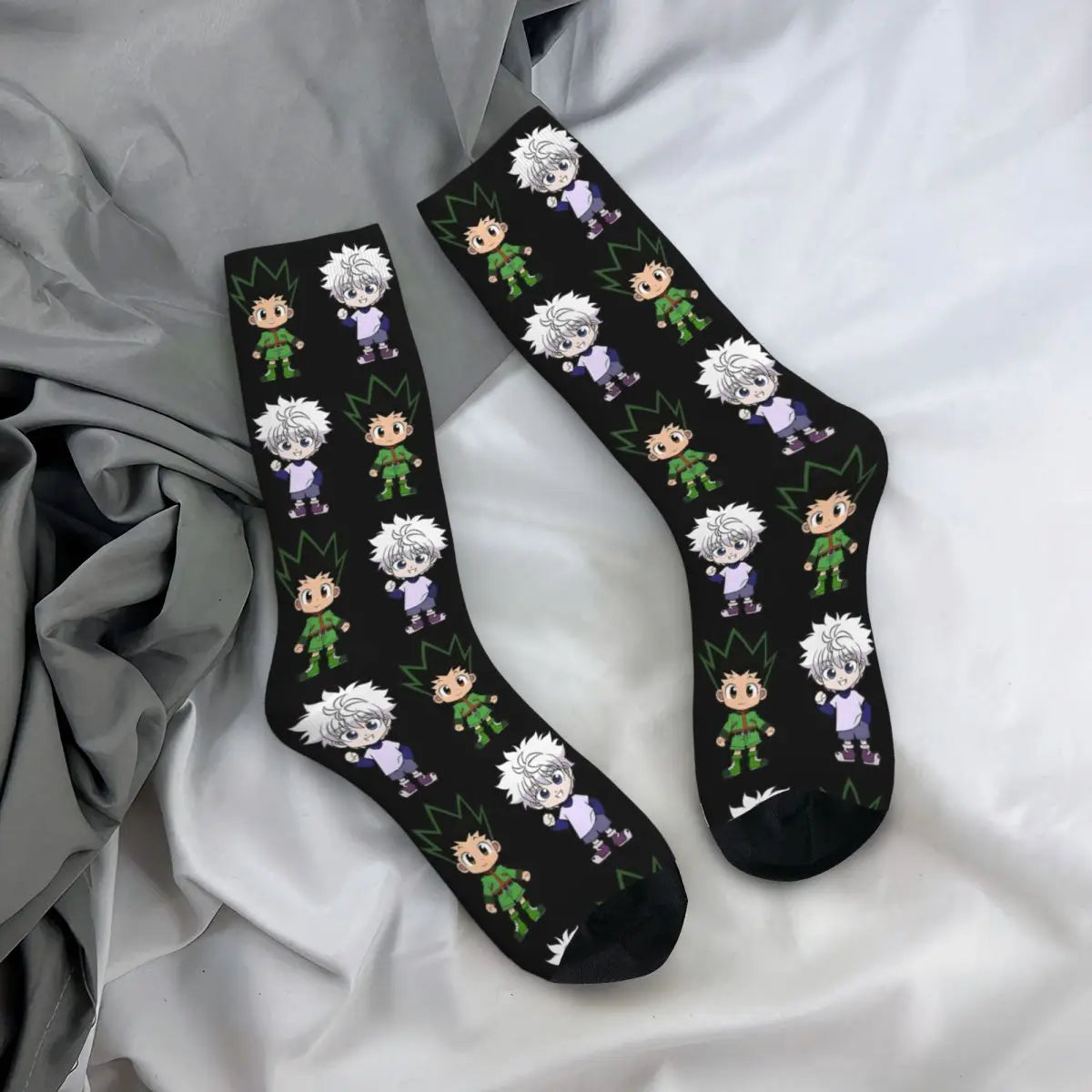 Hunter x Hunter Anime Socks – Unisex Mid-Tube Novelty Gift Socks