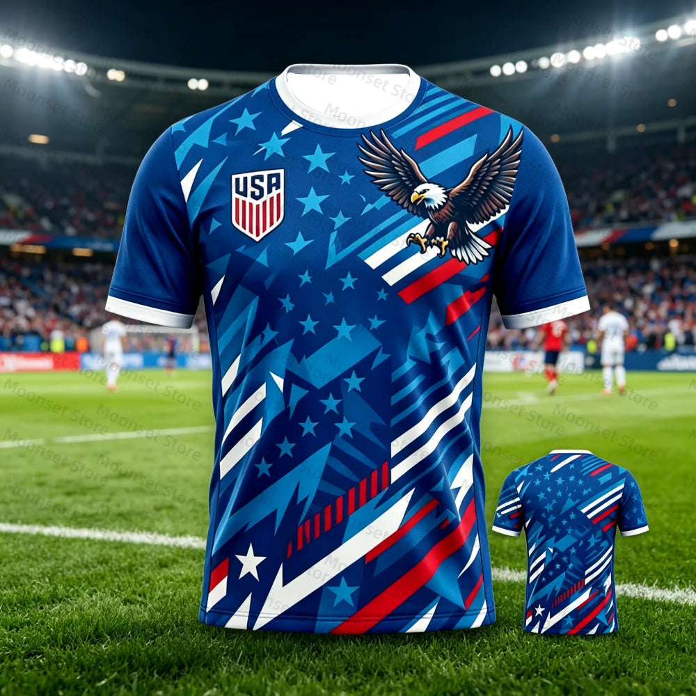USA Soccer Jersey 2026 | National Team Eagle Print T-Shirt | Men, Women & Kids