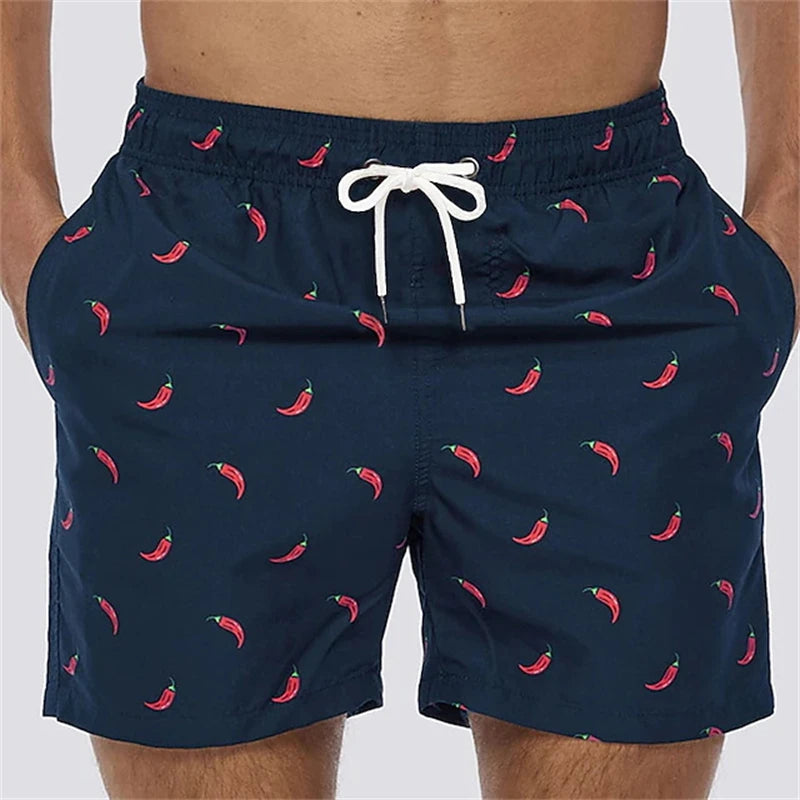 Men's 3D Print Board Shorts – Quick-Dry Surf Swim Trunks for Beach & Summer