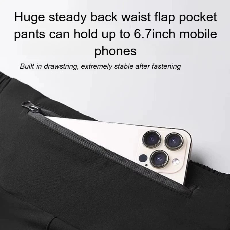 Men's 2-Piece Running Suit – Quick-Dry Ice Silk T-Shirt & Shorts Set for Summer