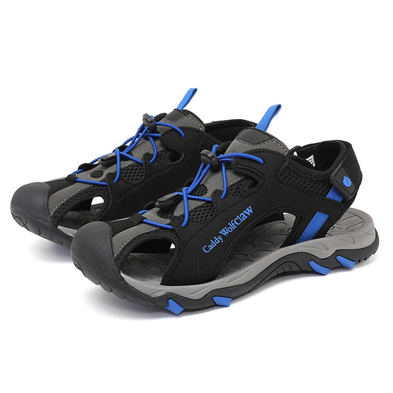 Men's Beach Sandals – Lightweight Non-Slip Ankle Strap Summer Shoes