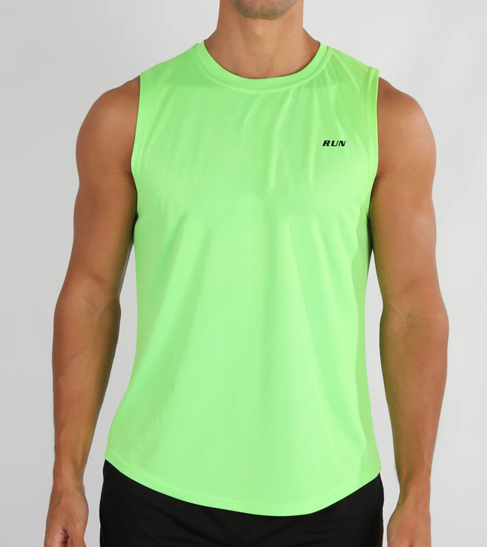 Men's Sleeveless Athletic Tank Top – Loose Fit Gym & Basketball Vest