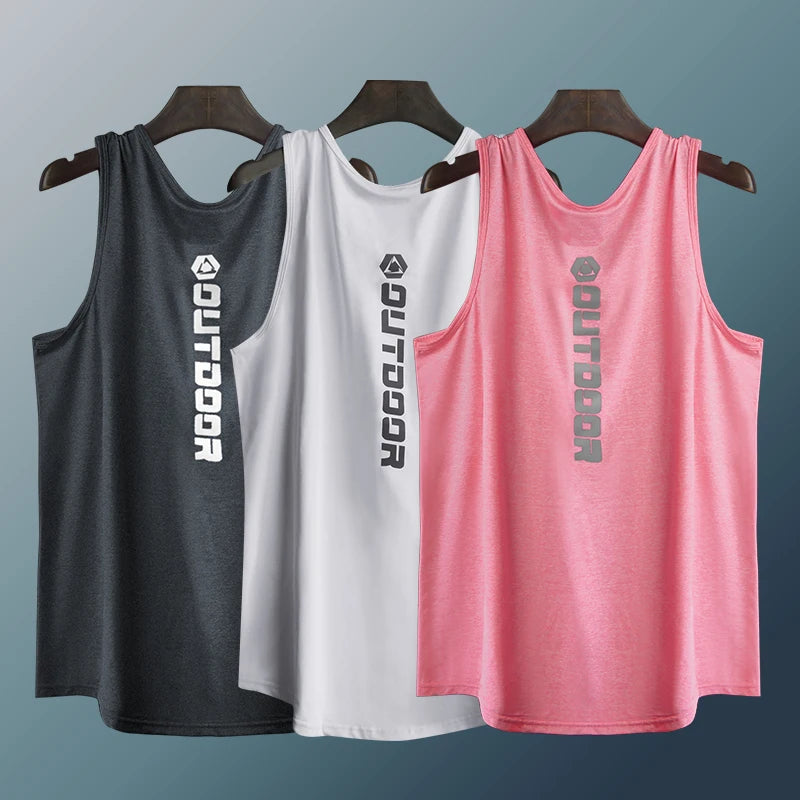 Men's Quick-Dry Athletic Tank Top – Breathable Gym Vest for Running, Basketball & Training