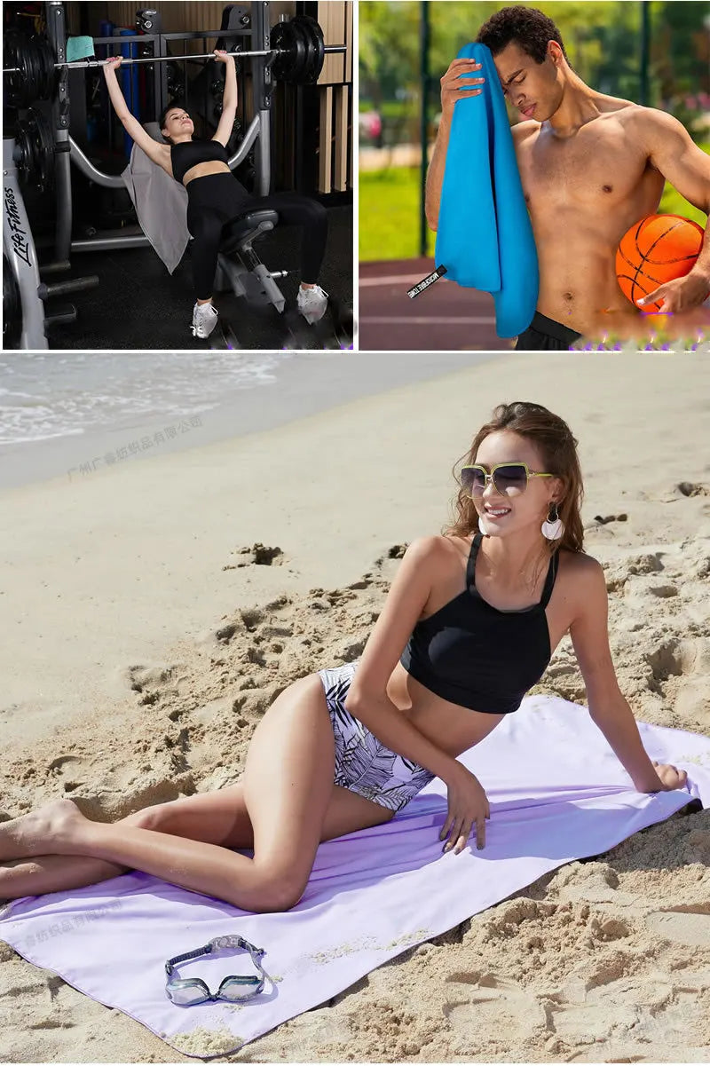 Quick-Dry Microfiber Sports Towel – Gym, Yoga, Swimming & Beach (40x80cm)