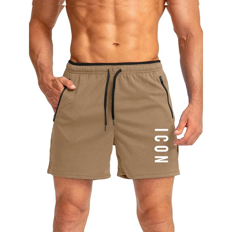 Men's Quick-Dry Sports Shorts – Breathable Gym & Beach Jogger