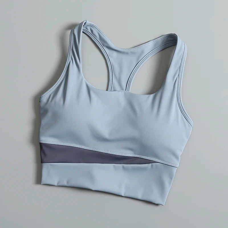 Women's High-Support Sports Bra – Racerback, Quick-Dry & Anti-Bounce