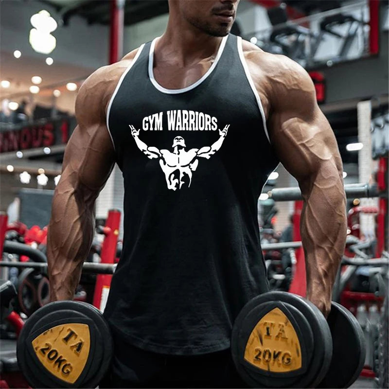 Men's Sleeveless Muscle Tank Top – Cotton Gym & Workout Shirt