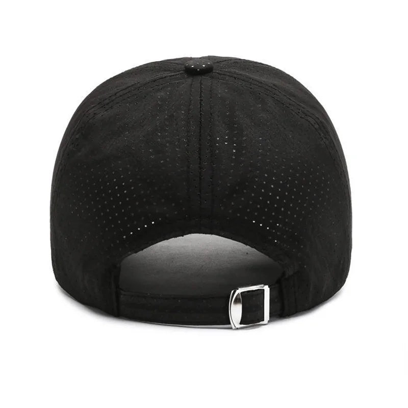 Quick-Dry Contrast Letter Baseball Cap | Breathable Adjustable Sport Hat