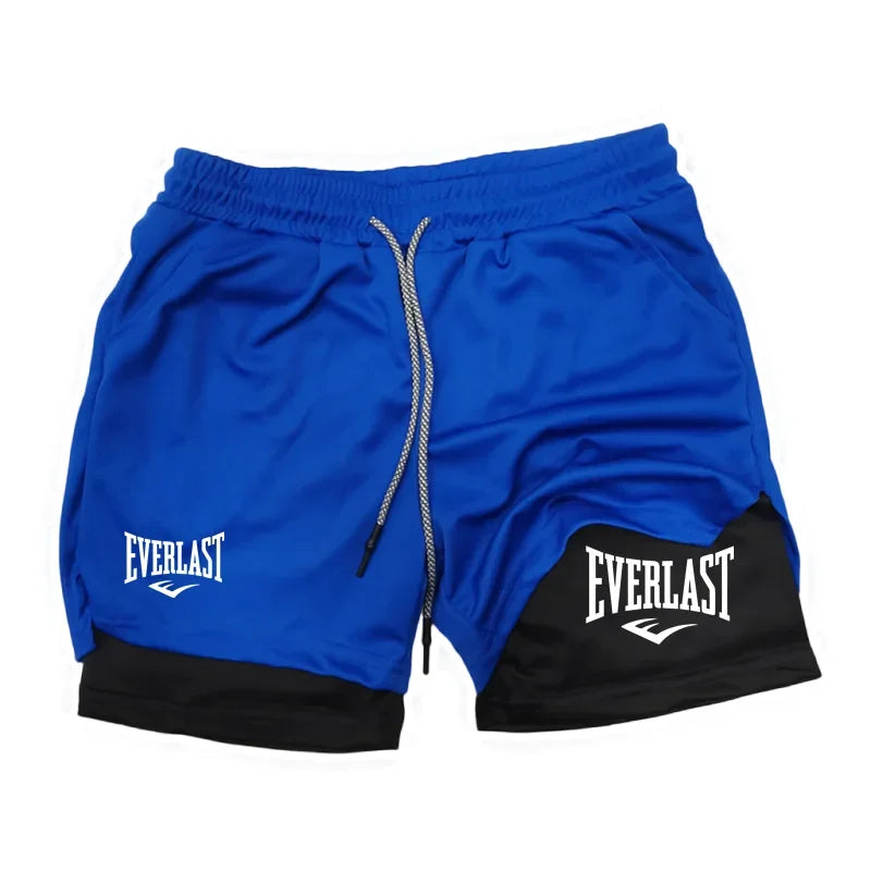 Men's 2-in-1 Running Shorts – Double-Layer Gym & Training Shorts