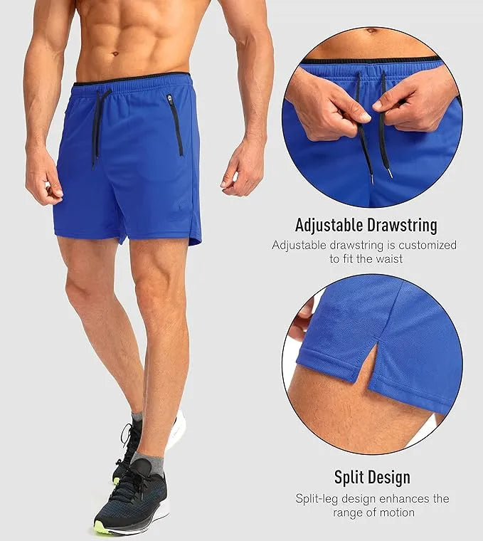 Men's Quick-Dry Sports Shorts – Breathable Gym & Beach Jogger